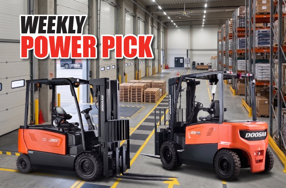 Weekly Power Pick:  New Doosan B35X-7 / B45X-7 Electric Forklifts
