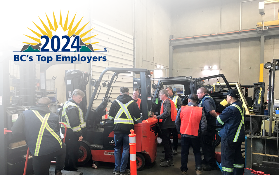 Wesgroup Equipment Named BC Top Employer for 7th Year in a Row