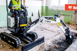 Features of the Bobcat E10e Electric Mini Excavator