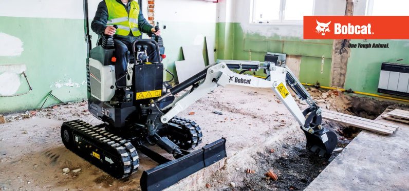 Features of the Bobcat E10e Electric Mini Excavator