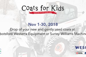 Wesgroup Equipment is Supporting Coats for Kids