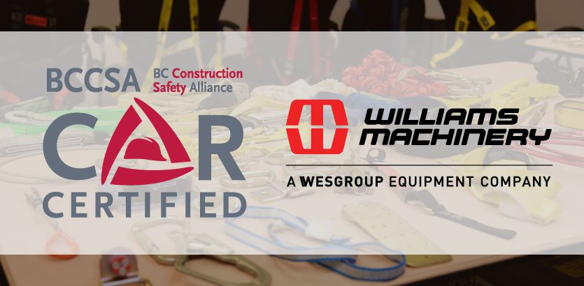 Williams Machinery Receives COR Certification