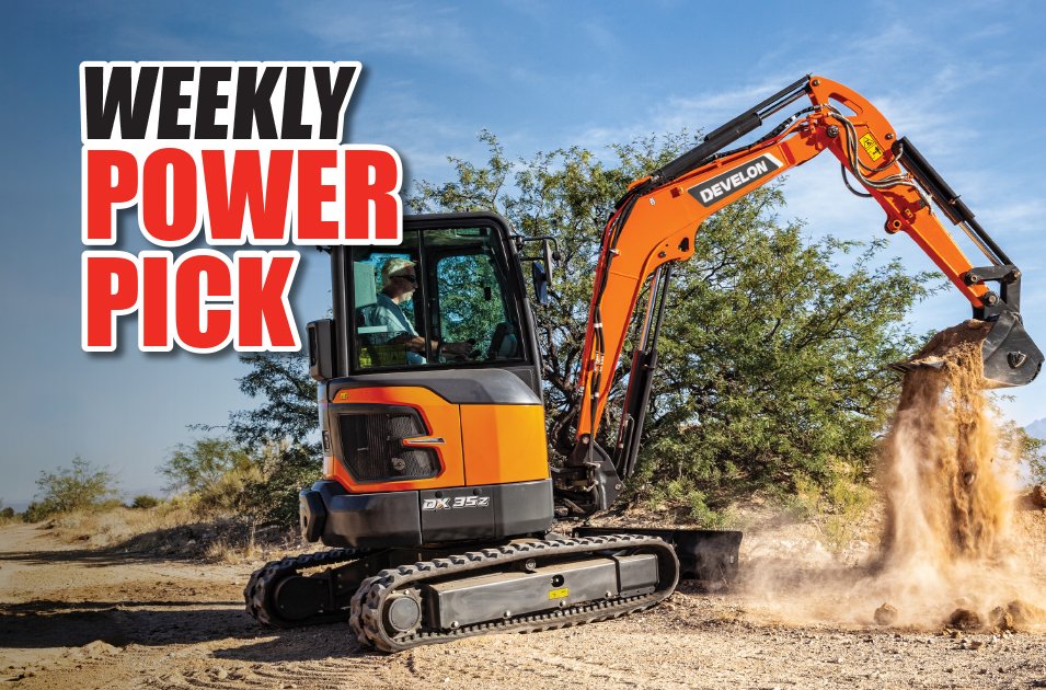 Williams Weekly Power Pick:  Brand New DEVELON DX35Z-7 Mini Excavator