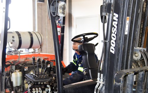 In Shop Forklift Repair