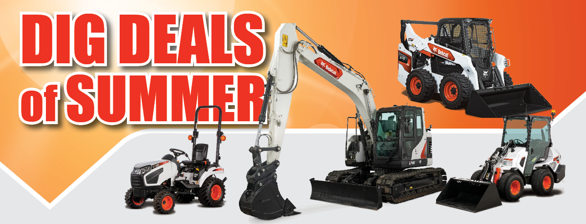 Dig Deals of Summer Bobcat landing page header