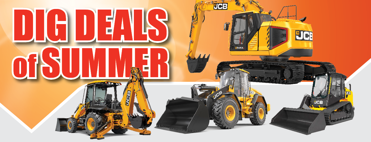 Dig Deals of Summer JCB landing page header