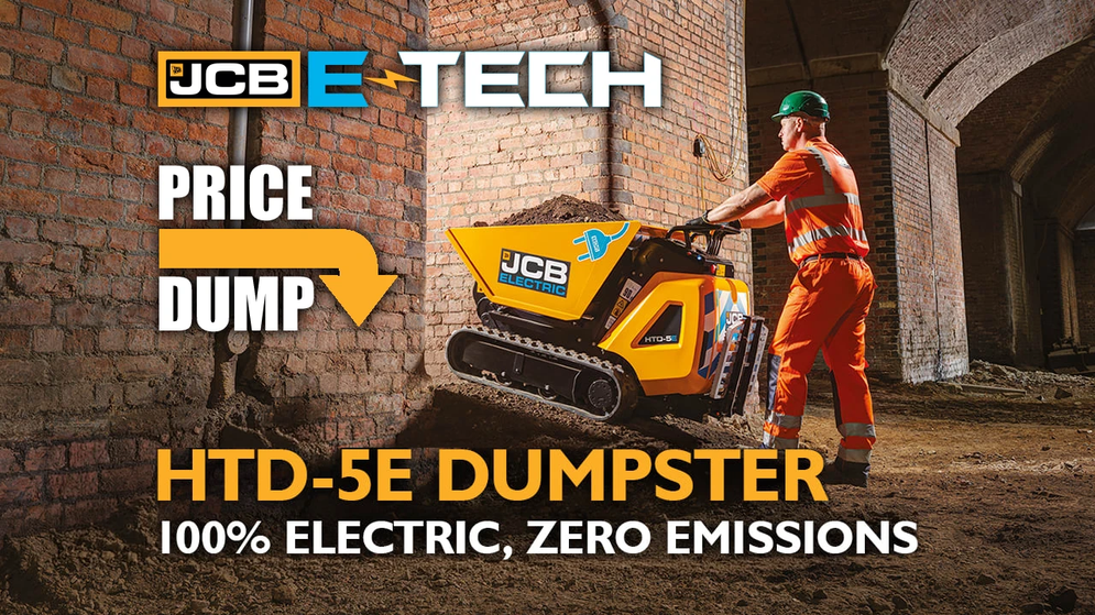 The $10,000 Price Dump: Massive Savings on JCB HTD-5E Electric Dumpsters!