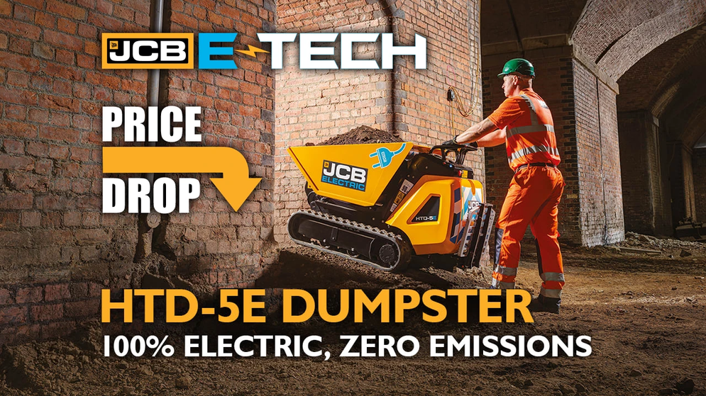 $10,000 Price Drop: Massive Savings on JCB HTD-5E Electric Dumpsters!