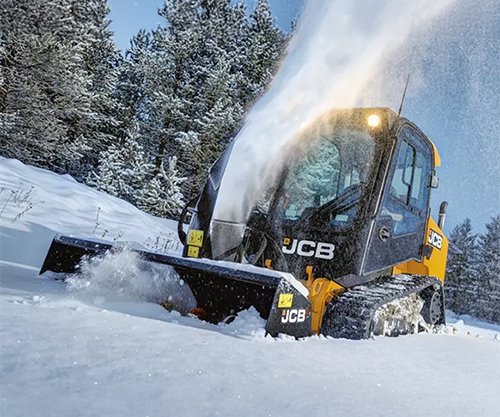 JCB Snow Clearing - Track Loader with Snow Blower