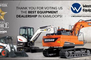 Westerra Equipment Kamloops Voted "One of the Best" Equipment Dealerships