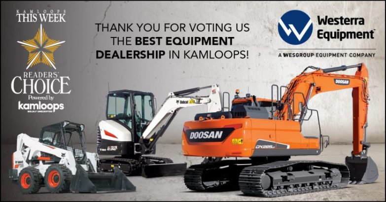 Westerra Equipment Kamloops Voted "One of the Best" Equipment Dealerships