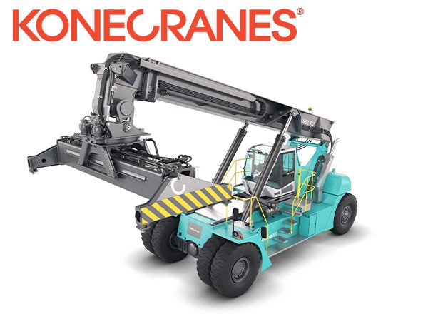 Konecranes logo + SMV 4632 Reach Stacker