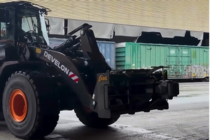 How DEVELON Wheel Loaders Help Yards Transport Railcars