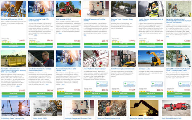 Get Better Efficiency, Safety and Success with Our Online Courses