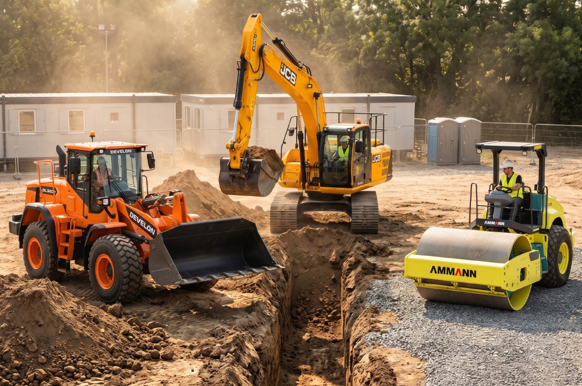 heavy construction scene
