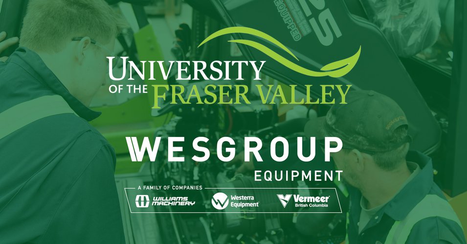 Wesgroup Equipment Partners with UFV for 3-year Trades Sponsorship & Award