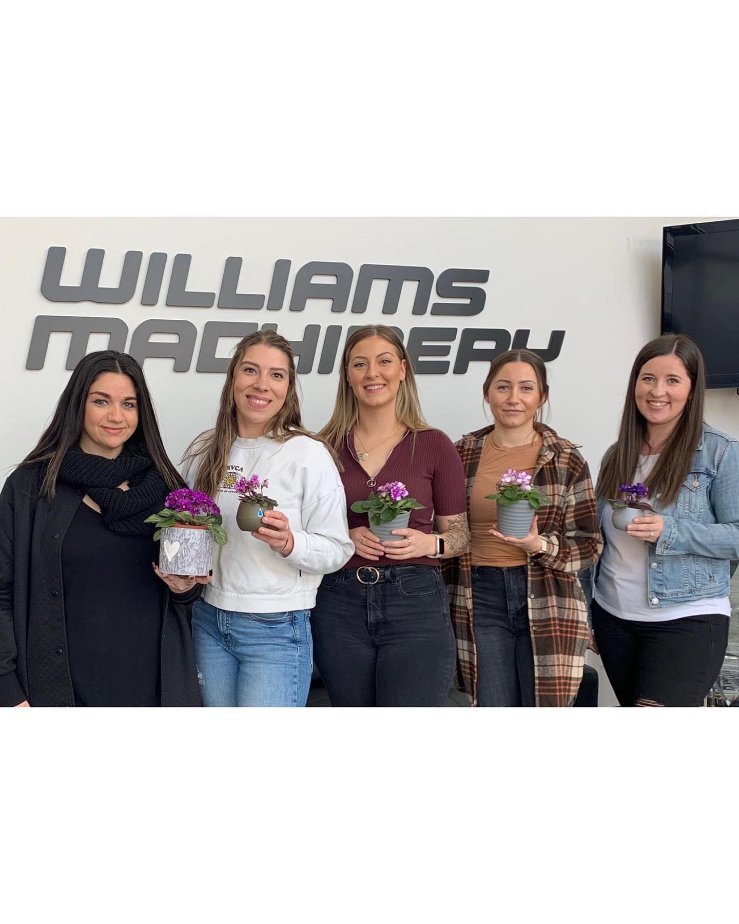 Today we celebrated International Women's Day with gifting purple potted flowers to our Wesgroup Equipment and @williams_mach Surrey team. Thank you ladies for all the incredible work you do to keep our business growing and our valued customers up and running!

#HappyInternationalWomensDay #lifeatwesgroupequipment #wesgroupequipment