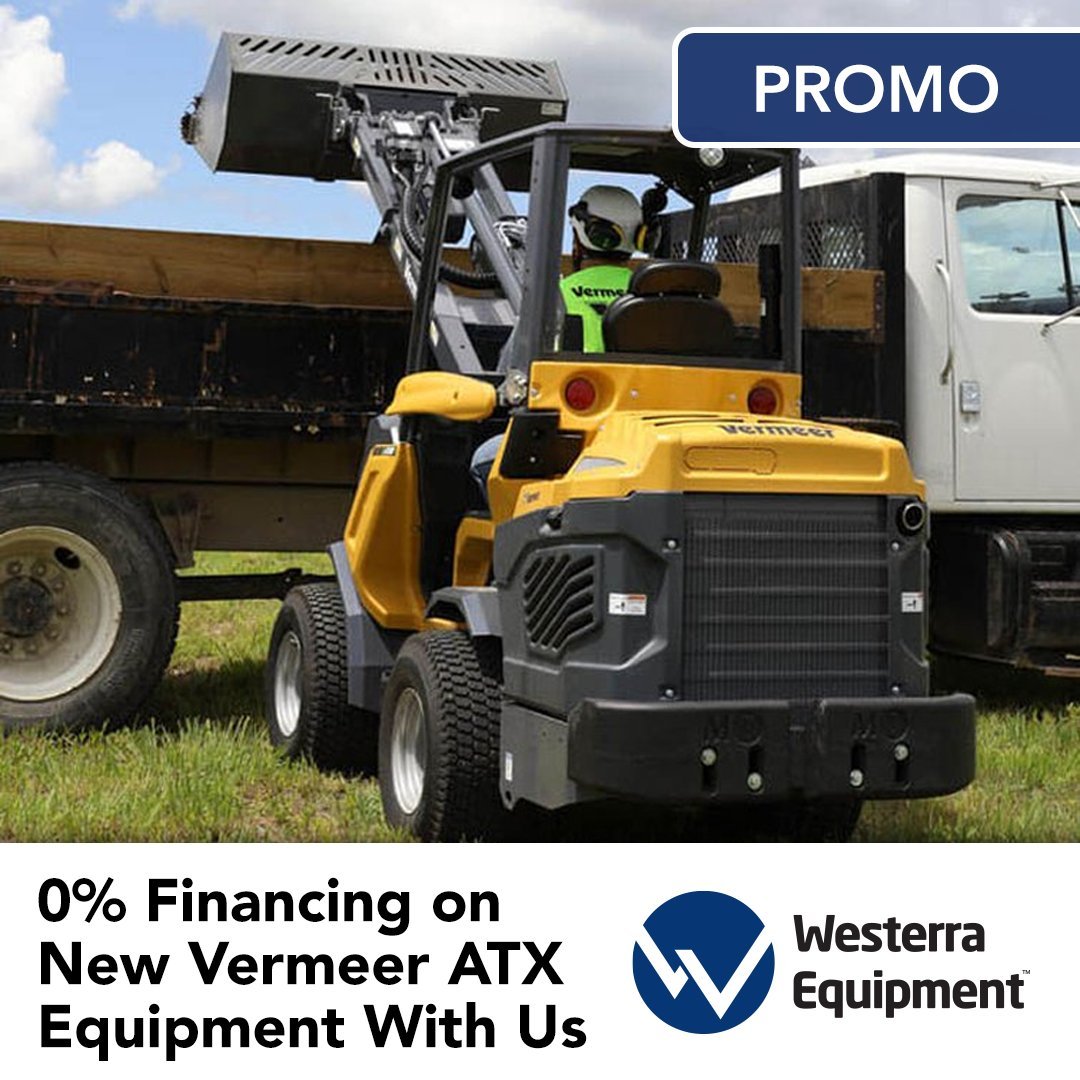 🔥 Score big with 0% financing for 24 months on brand-new Vermeer ATX equipment! 💰✨ Don't miss out on this exclusive offer, available for the ATX 530, ATX 720, ATX 850, ATX 960, and ATX Attachments. Get ready to elevate your productivity with Vermeer! #VermeerATX #SpecialOffer #PromotionalOffer #Deal #VermeerEquipment #VermeerMachine #ArticulatingLoader #Landscaping #Earthmoving #CompactEquipment #WheelLoader #Jobsite #Forestry #ForestEquipment #ForestryEquipment #ForestryMachinery