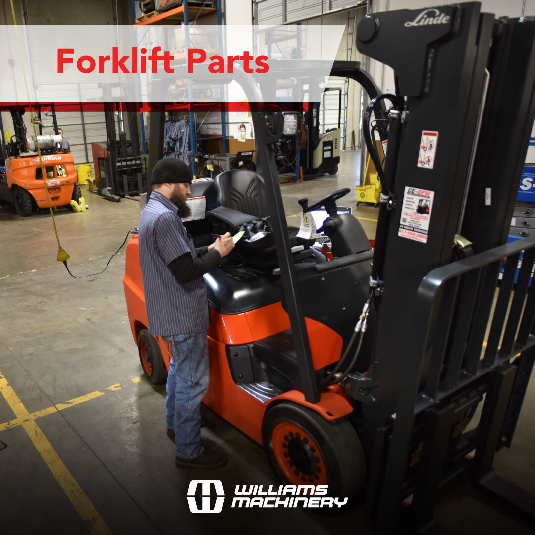 Keep your forklift up and running with #WilliamsMachinery. We carry an array of quality factory replacement forklift and lift truck replacement parts including parts from premium brands such as #Linde, #DEVELON, and #Clark. Call us at 1.888.712.4748.
