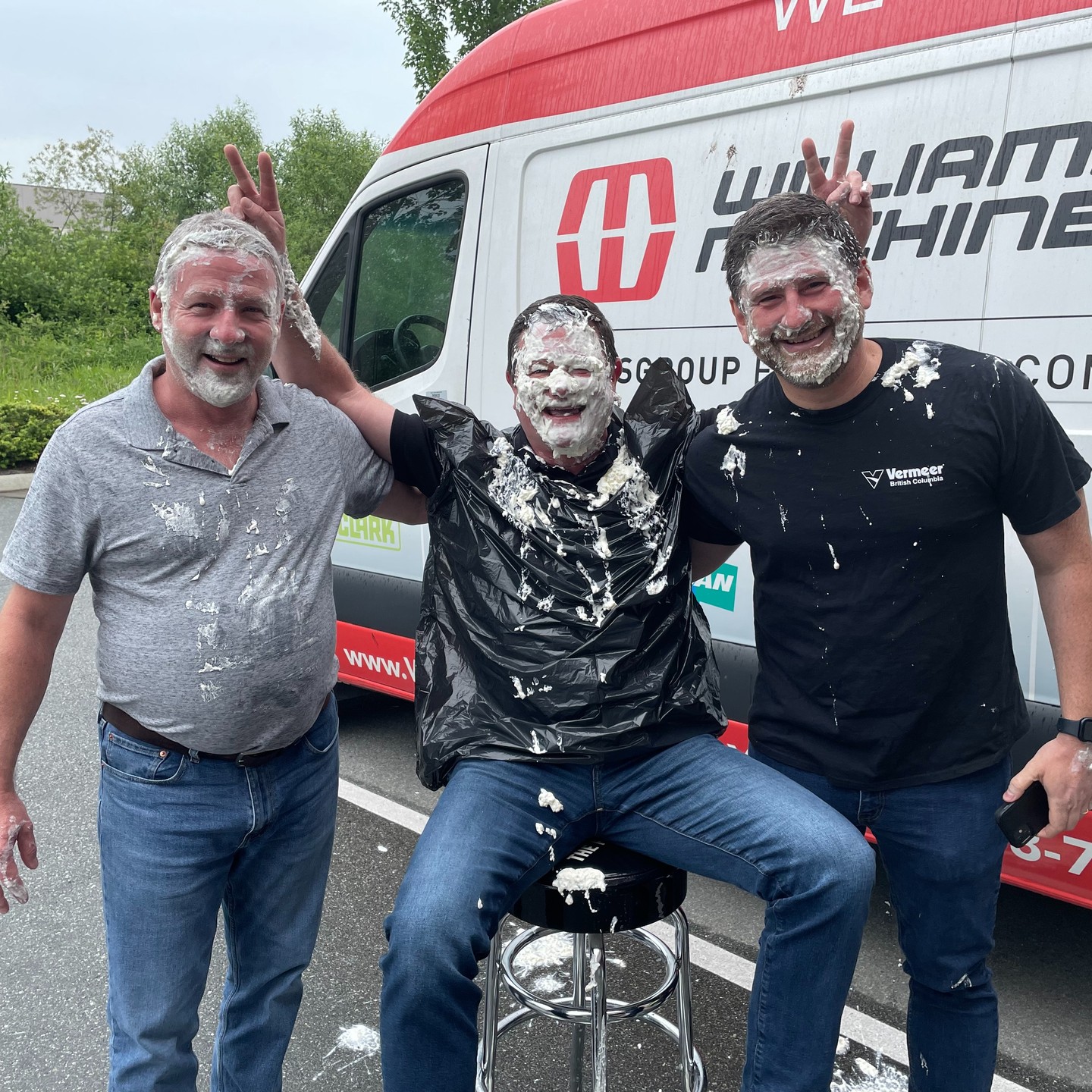 I guess nobody had a spoon around? Shout out to our managers across the company who took a pie to the face for a good cause this last week!

#pied #westerra #williams #team #teamwork #pieface
