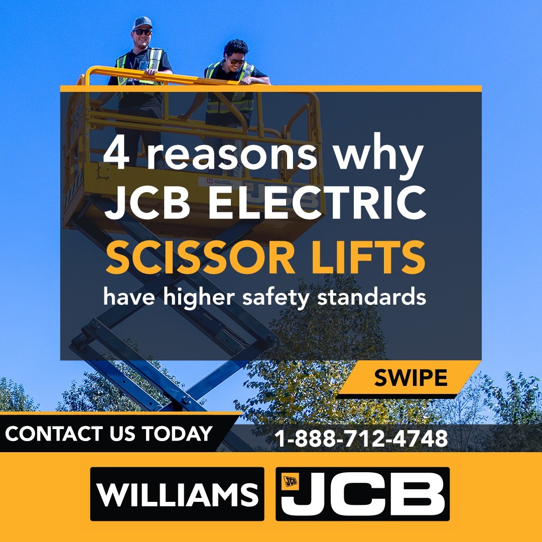 Experience higher standards with a JCB electric scissor lift. ⚡

Get in touch with our team today and see if they're the right fit for your operations. 
📞1-888-712-4748

#williamsjcb #scissorlift #gvrd #materialhandlingsolutions #materialhandling #jcb