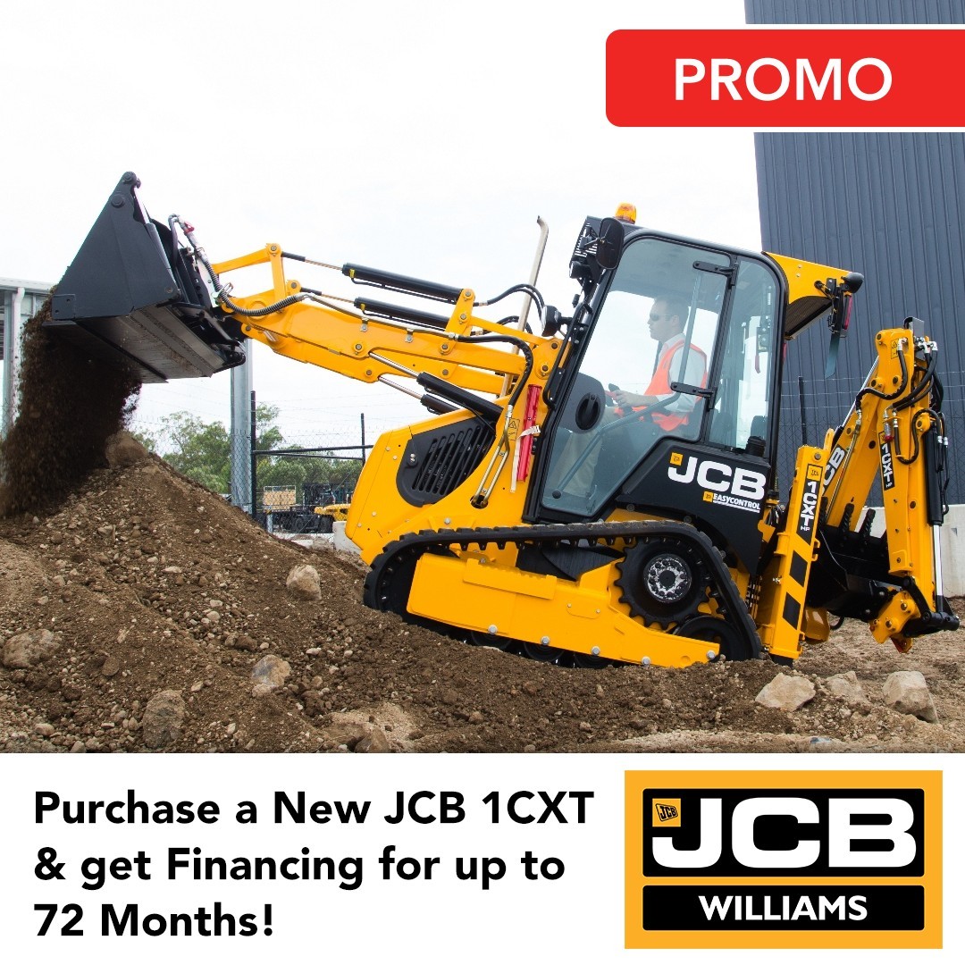 Score a great deal on a JCB 1CXT, with financing available for up to 72 months!

The 1CXT is easy to service, safe to operate, and packed with features to lengthen service intervals and provide protection for machinery, operators, and bystanders. 

Comment below and we'll dm you the details. 

#JCB1CXT #jcbbetter #gvrd #williamsjcb
