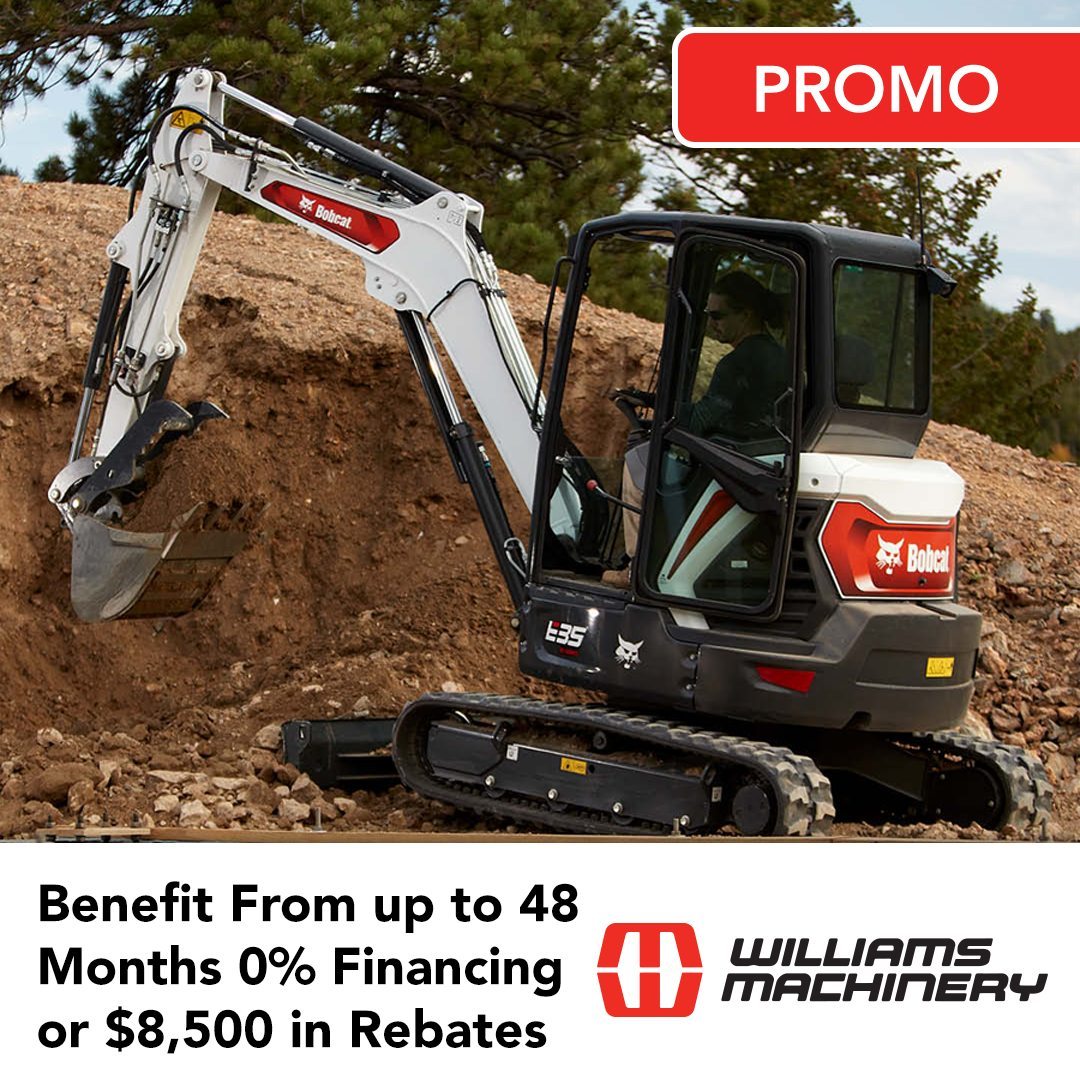 Unlock big savings on a brand-new Bobcat compact excavator! 🚜💰 Choose your deal: 0% financing for up to 48 months* OR receive rebates up to $8,500 CAD. Act fast – this limited-time offer ends on 31/01/2024. Don't miss out on the perfect excavator for your projects!

#BobcatDeals #ExcavatorSavings #LimitedTimeOffer #bobcat #bobcatequipment #bobcatcompany #bobcatfamily #miniexcavators #excavators #compactexcavator #construction #constructionequipment #constructionmachinery