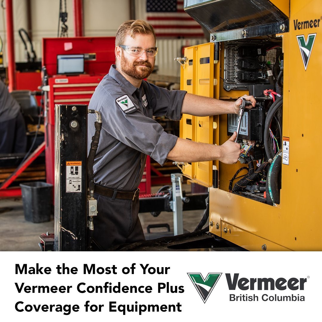 The Confidence Plus program provides asset protection and maintenance with a headache free solution during ownership that comes with a range of benefits. Confidence plus provides coverage for your new or old equipment with the plan paid for up-front so there's no surprises do the budget or calendar!

#ExtendedWarranty #VermeerEquipment #VermeerServicing #VermeerMachinery #EquipmentMaintenance #PlannedMaintenance #EquipmentCoverage #VermeerBC