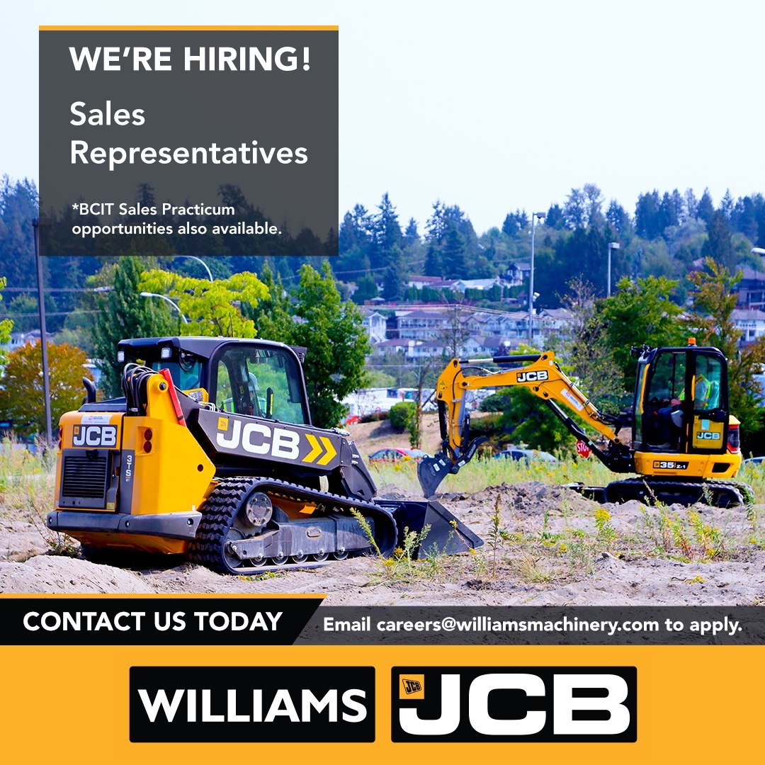 We're growing our team! See what it's like to work at one of Canada's Best Managed Companies, one of BC's Top Employers, and a Certified Great Place to Work.

Take advantage of full benefits packages, competitive base salaries, uncapped commissions, 3 week's vacation, and more!

Build a fulfilling career with us. Get in touch today!

careers@williamsmachinery.com

#hiring #surreyjobs