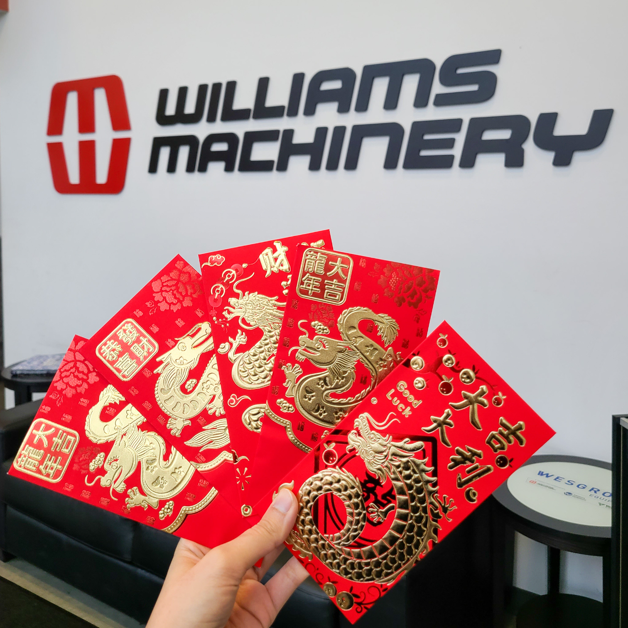 Happy Lunar New Year! 

We're celebrating the Year of the Dragon with red envelopes for all of our team members, filled with chocolate coins. Wishing you a year of happiness, success, and good fortune!